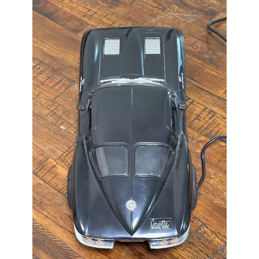 1986 New Bright Black Chevrolet Chevy 427 Corvette Stingray RC Toy Model Car